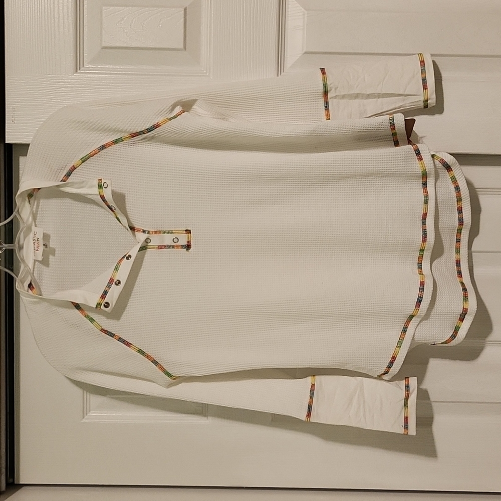 NWT Fantastic Fawn size Small Rainbow thread thermal top